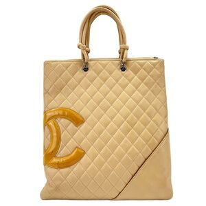 CHANEL Cream Tote Bag